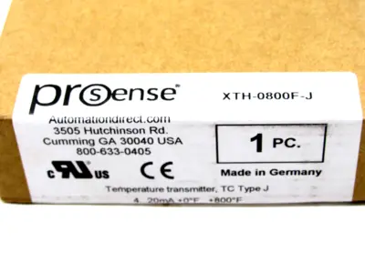 NEW SEALED AUTOMATION DIRECT XTH-0800F-J TEMPERATURE TRANSMITTER XTH0800FJ