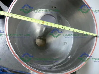 USED INDUSTRIAL POWDER HOPPER W/ SEW-EURODRIVE SAF67 AM143 GEAR REDUCER & 1HP MOTOR