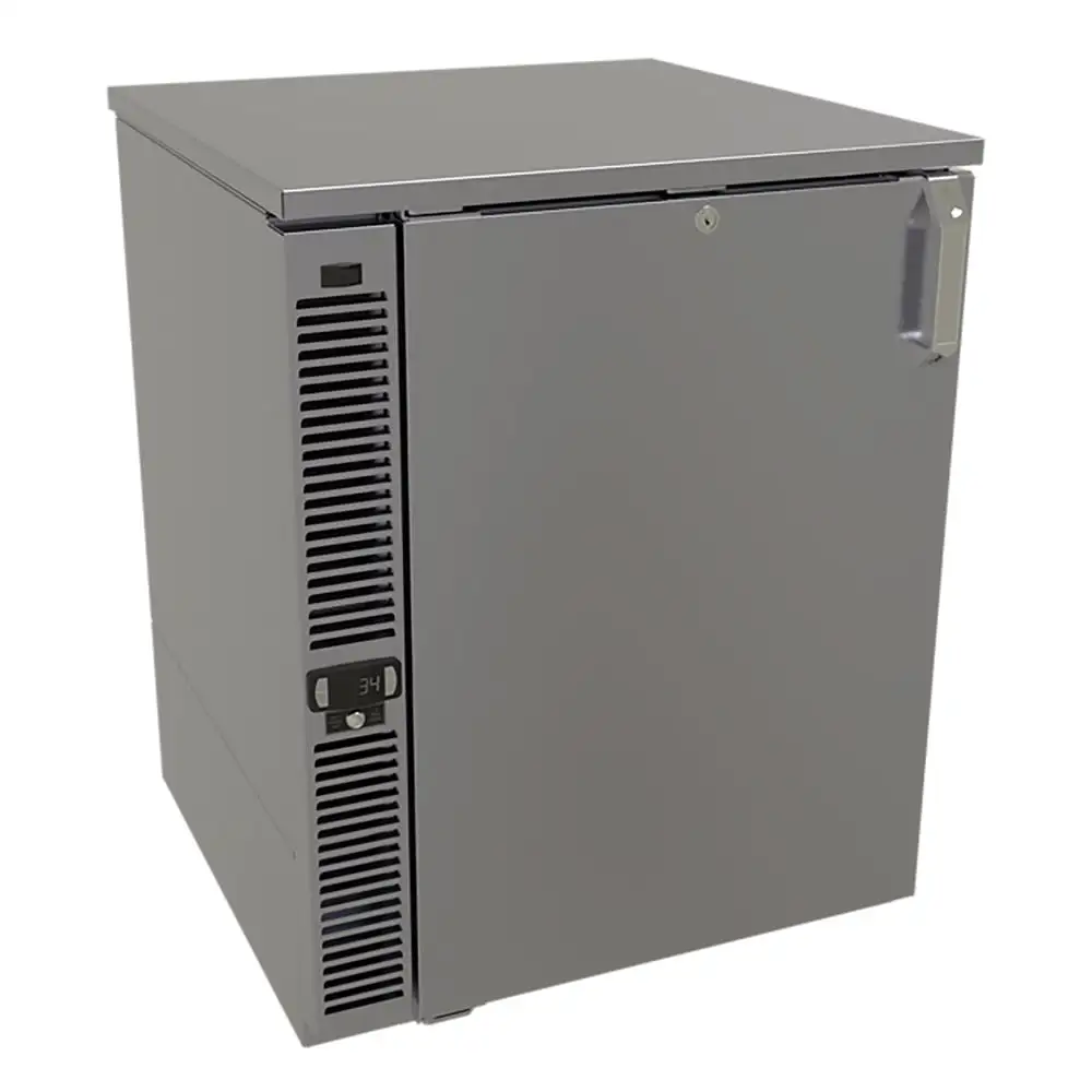 Glastender F1SL24 1 Section Glass Chiller w/ 101 Mug Capacity - Black, 120v