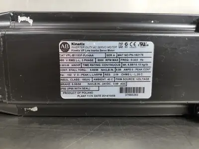 USED Allen-Bradley VPL-B1153F-PJ14AA Kinetix VP Low Inertia Servo Motor