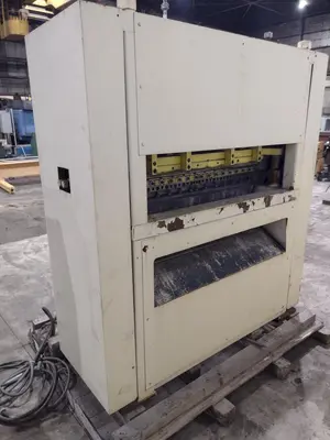 48” WIDE x 30 HP MECHANICAL IN-LINE COIL PRESS & SHEAR WITH PLC VARIABLE SPEED DRIVE: STOCK #22968