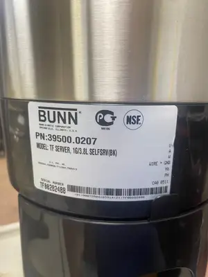 New | in-Stock Bunn Old Stock Bunn 39500.0207 1 Gallon TF Insulated Coffee Server Dispenser Beverage Dispensers Illinois US | Falcon Restaurant Supply #1375607