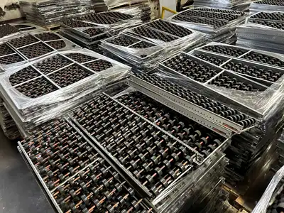 BULK QTY OF ROLLER RACKING W/ BEAMS