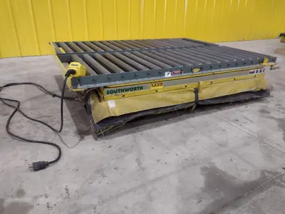 3500 LB X 60" X 48" SOUTHWORTH MODEL #LS4-36 HYDRAULIC SCISSOR LIFT TABLE, 110V SINGLE PHASE: STOCK #20928
