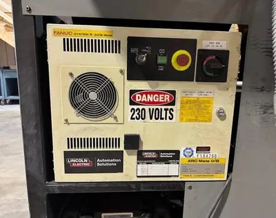 Used 2015 LINCOLN ELECTRIC AUTO-MATE 5 WITH FANUC ARC MATE 0IB ROBOTS AND R-30IB MATE CONTROL Robotic Welding Cells | Harbor Machinery Inc. #1283398