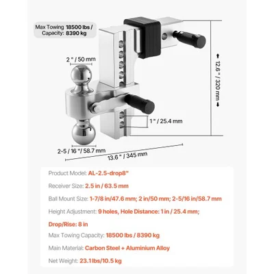 Used VEVOR AL-2.5-DROP8” Automotive Parts Michigan US | Miedema Asset Management Group #1327391