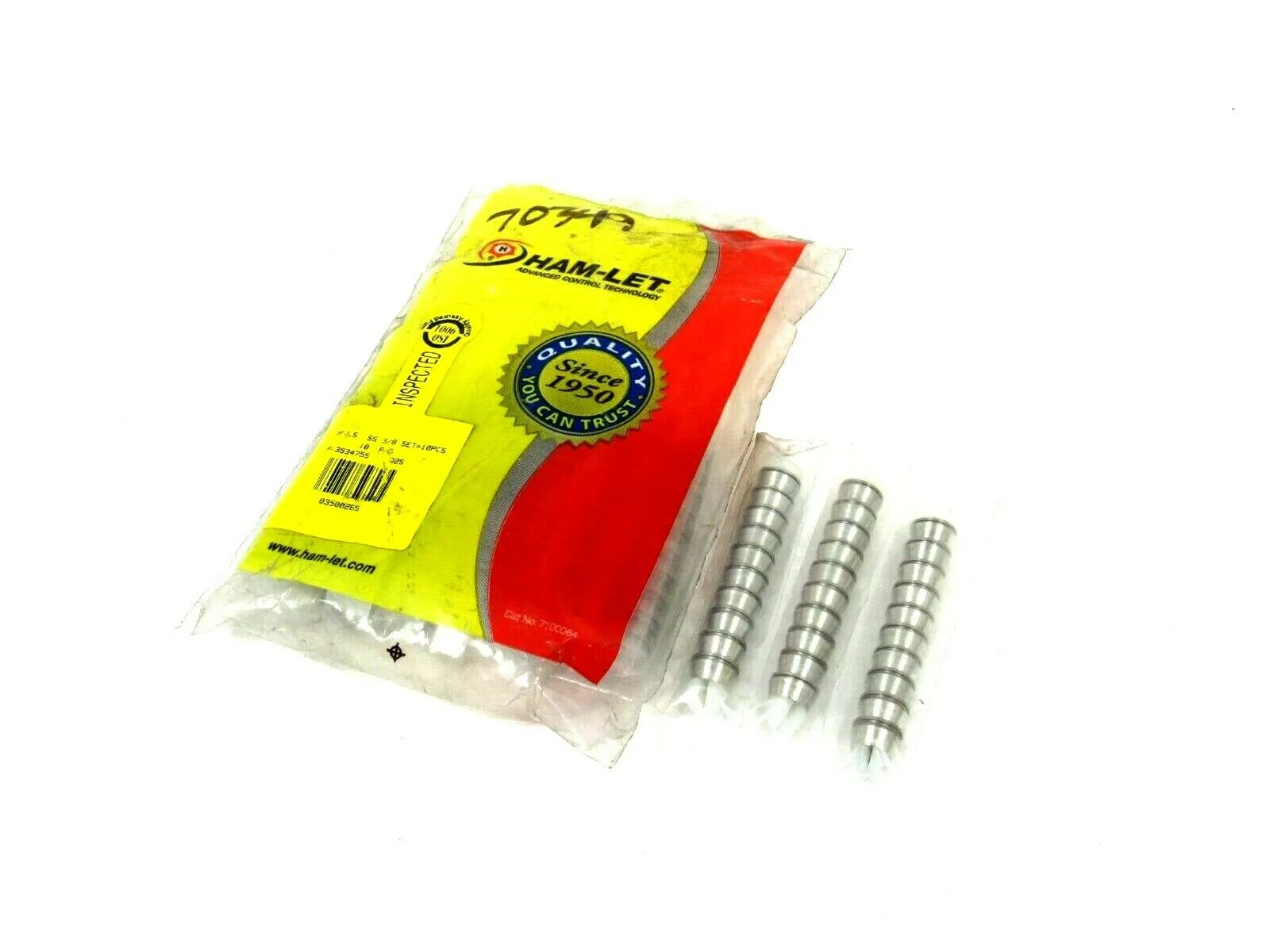 NEW LOT OF 130EA HAM-LET 760LS-SS-3/8 FERRULE'S 03500265 P=3532266 760LSSS38