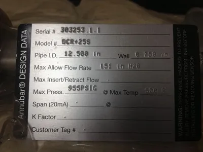 USED Annubar DCR+25S