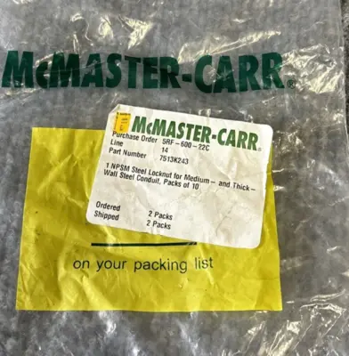 New | in-Stock McMaster-Carr 7513K243 Misc Fasteners California US | Davliegogo LLC #1710230