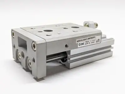 MXS16-30AT-M9PMDPC | SMC  Adjustable Stroke Guided Cylinder Slide Table - Used
