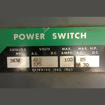 Amalgamated Electric 100 Amp Fusible Disconnect