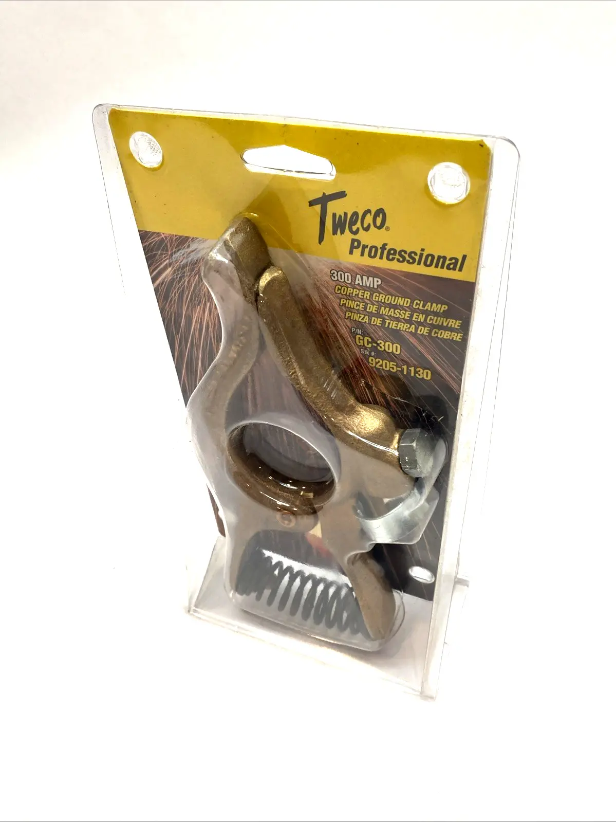 NEW TWECO 300A COPPER GROUND CLAMP BALL-POINT THRU 3/0 8.5"