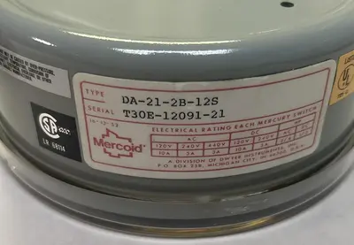 New | in-Stock MERCOID DA-21-2B-12S Miscellaneous Equipment (Electrical & Power) Ohio US | Surplus Asset Holdings #1209649