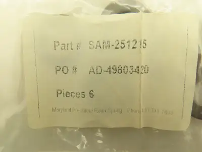 Belleville SAM-251215 Disc Spring Steel Compression Washer 0.48" ID  Lot of 50