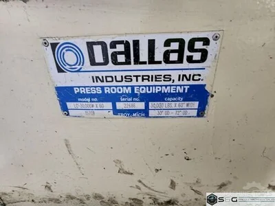 Used DALLAS DPR 30000X60 / DRFSH-660 Coil Feed Lines Michigan US | S & G Press and Machinery Sales #1271528