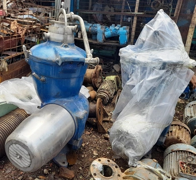 (2) Alfa-Laval SRG 509H-70H hermetic separators, 316SS.