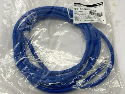 556-110-010 | Legrand  Q-Series Patch Cords CAT6 Non-Booted Blue 10ft LOT OF 5 - New