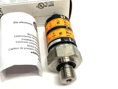 USED IFM PRESSURE SWITCH WITH INTUITIVE SWITCH POINT PK-100-SFG14-HCPKG/US