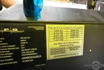 Used 2023 IPG LIGHTWELD 1500XR-5M Laser Welders Arizona US | KD Machinery #1345525