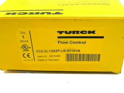 NEW TURCK FCS-GL1/2A2P-LIX-H1141/A FLOW METER 6870455 FCSGL12A2PLIXH1141A