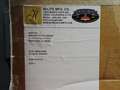 USED HILITE MFG CO. H353S1836