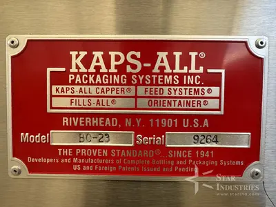 Used KAPS-ALL BC23 Cappers Quill - Tighteners - Retorquers | Star Industries #1253807