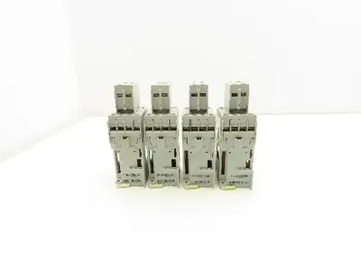 Allen Bradley 100-C09D*01 IEC Contactor 9A 3-Pole 24VDC Coil Aux 100-F  Lot of 4