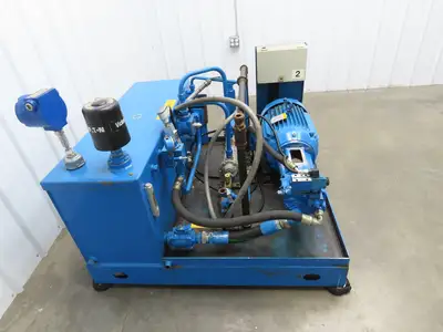 Eaton Vickers Hydraulic Power Unit 45 Gallon 19 GPM 3000PSI 20Hp 230/460V 3Ph