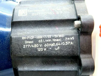 NEW SONDERMANN RM-PVDF-VKK-7/55-15 MAGNETIC ROTARY PUMP RMPVDFVKK75515