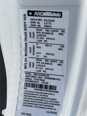 Used 2022 ISUZU "FTR" VAN BODY TRUCK - DIESEL (2022) Box trucks Texas US | MachineryMax #1488277