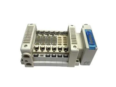 VV5QC21-06N7SEBN-S | SMC  Base Mounted Pneumatic Plug-In Valve Manifold, 6-Station - Used