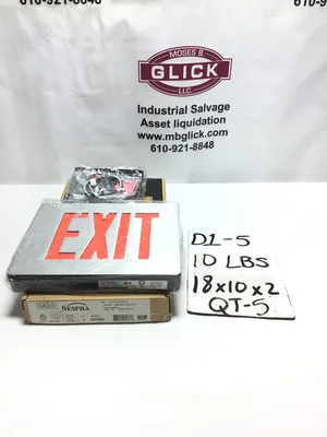 Hubbell Dual-Lite SEDRBNEI Die-Cast Aluminum LED Exit Sign