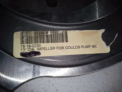 Impeller for Goulds pump model 3196, size 13"