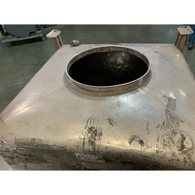 Used 1000 Liter (35 cu. Ft) IBC Matcon Stainless Steel Portable Tote Bin