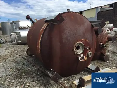 USED 1974 Gunthard 1,600 Gal Gunthard Reactors, 316L S/S, 60/80#
