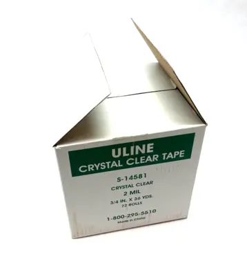USED U-LINE CRYSTAL CLEAR TAPE 3/4" X 36 YDS