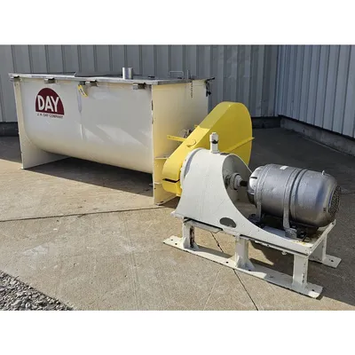 Used 15HP J H Day Stainless Steel Double Ribbon Blender - 62 Cu/Ft