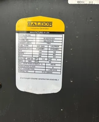 2012 BALDOR IGLC210-2N Generators | MD Equipment Services LLC (20)