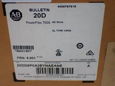 New | in-Stock ALLENBRADLEY 20DD8P0A3EYNAEANE Servo Drives Ohio US | HGR 24 #1133401