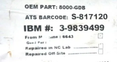 USED ALLEN-BRADLEY 8000 GDB