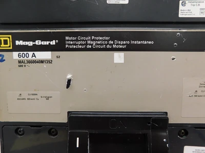 Used Square D MAL3660040M1352 Circuit Breakers Ohio US | Equipment Recovery Corp. #1331077
