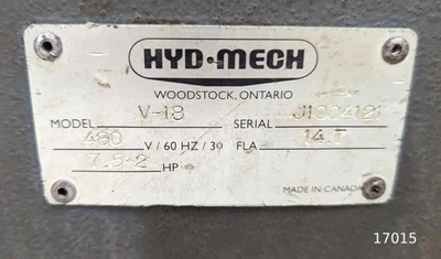 USED 2004 HYDMECH V18