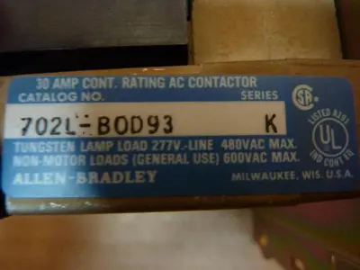 USED ALLEN BRADLEY 702L-BOD SER K