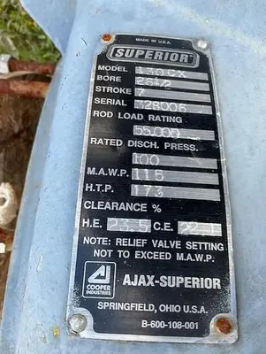USED WHITE SUPERIOR 130CX