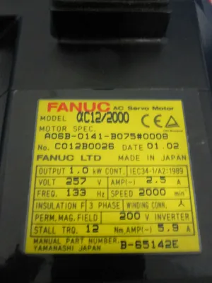 USED 2002 FANUC A06B-0141-B075#0008