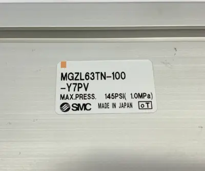 USED SMC NON-ROTATING DOUBLE POWER CYLINDER 63MM BORE 100MM STROKE