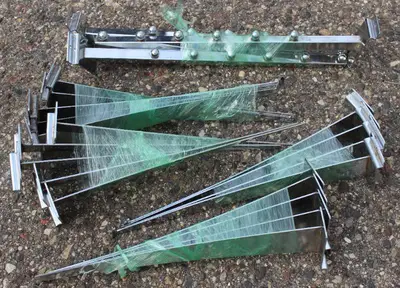 6  Ball Waterfall for Slatwall - 16" Long, Chrome,  Hang shirts, sweatshirts and jackets. Lot Of 20 Slatwall,
