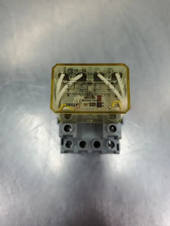 Used IDEC RH4B-UL 120VAC Relay w/SH4B-05C Base Socket. Relays & Switches | Palmetto Automation #1150680