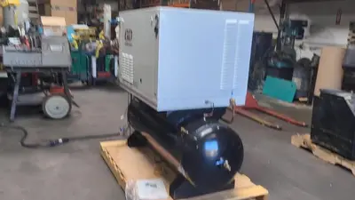 Used GARDNER DENVER HER7F-8 Tank Mounted Air Compressors California US | Bay Line Tool #1316245