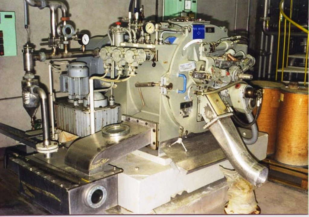Krauss-Maffei HZ 63 peeler centrifuge, 316SS.